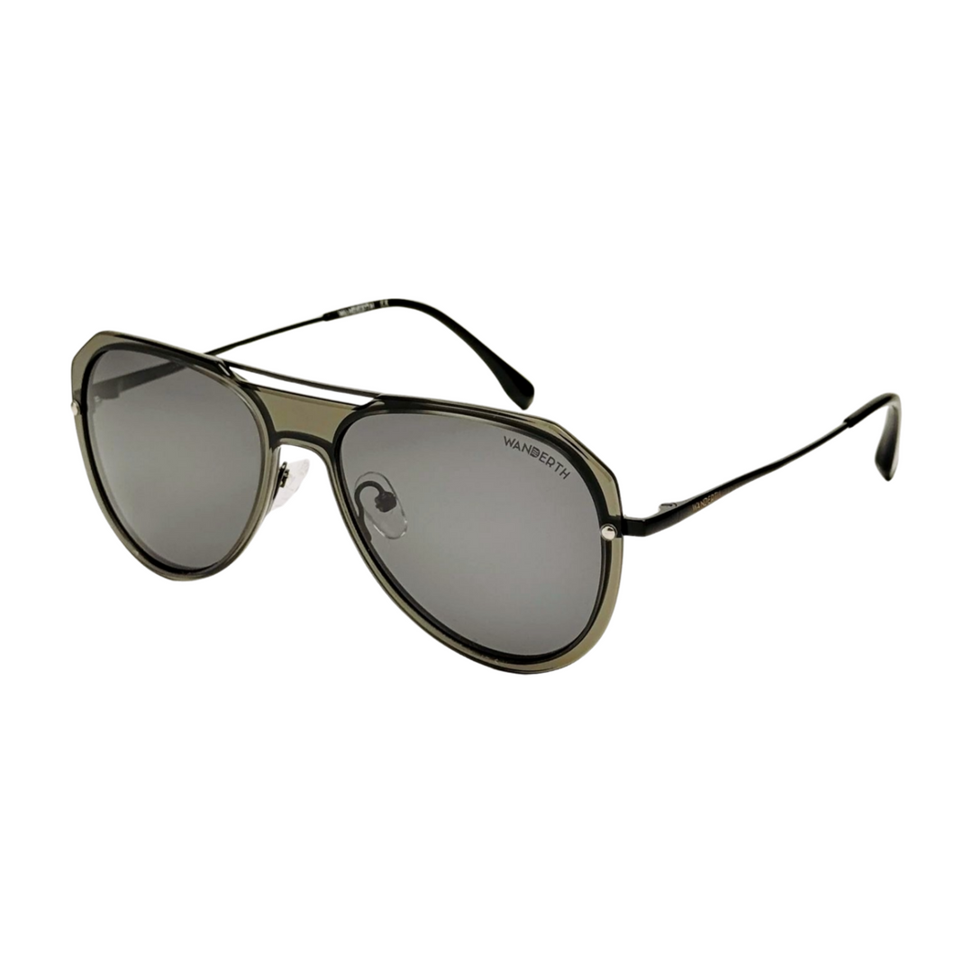 Wanderth Lentes De Sol Aero Color Negro Lente Negro Varilla Negro Armazón Negro Diseño Fashion