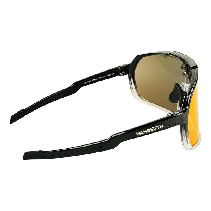 Wanderth  Lentes Strength Fusion Mirror Rojo Negro/degrade Transparente