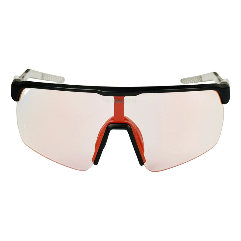 Wanderth Lentes Strong S Fusion Mirror Rojo Negro