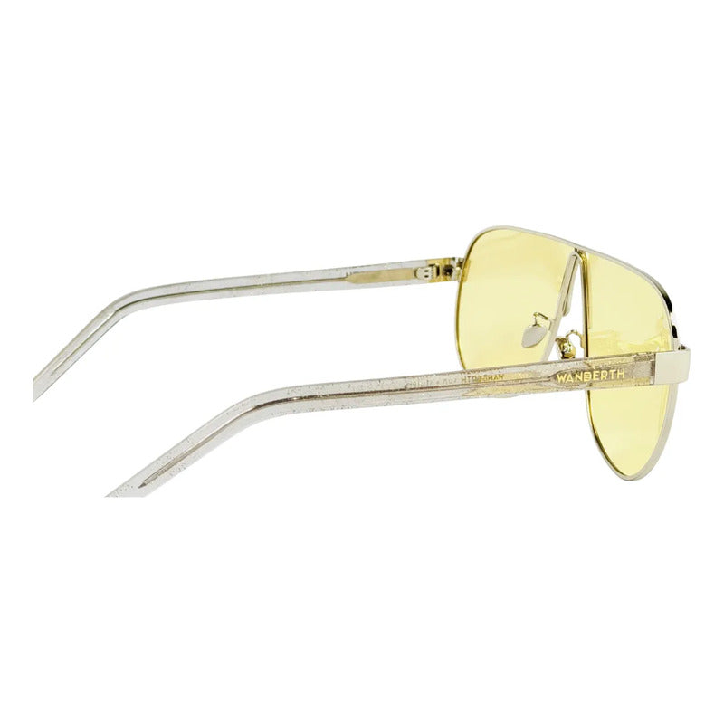 Wanderth Lentes De Sol Maui Solido Dorado Amarillo Gris