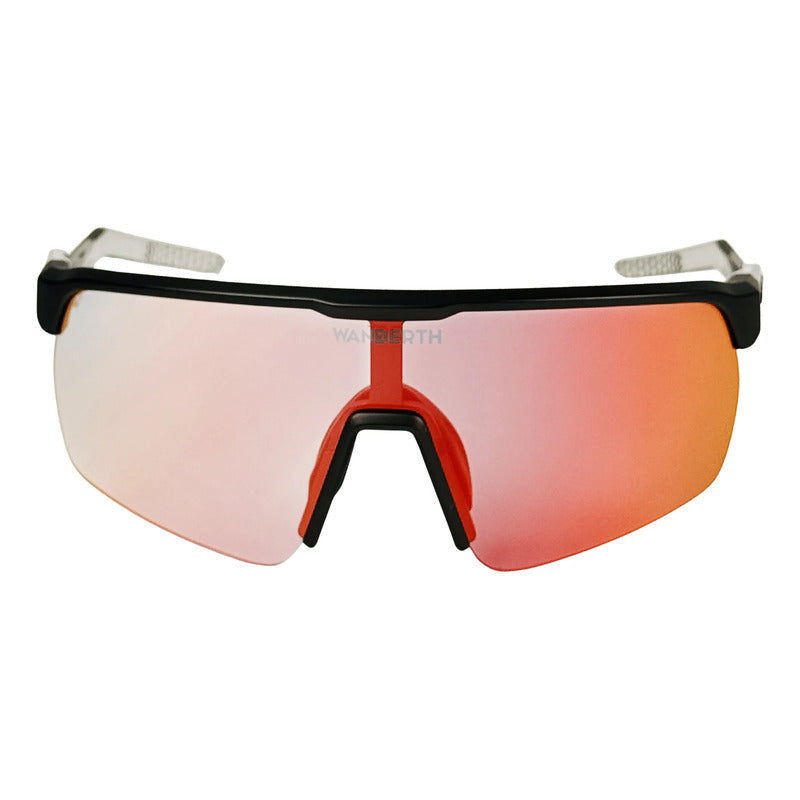 Wanderth Lentes Strong S Fusion Mirror Rojo Negro