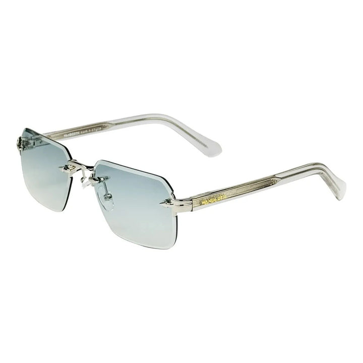 Wanderth Gafas Sol Sunedge Tres Piezas Plateado Azul Acero Plateado/transparente