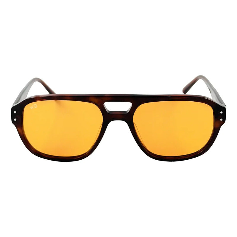 Wanderth Lentes De Sol Kaori Solido Marrón Naranja Claro