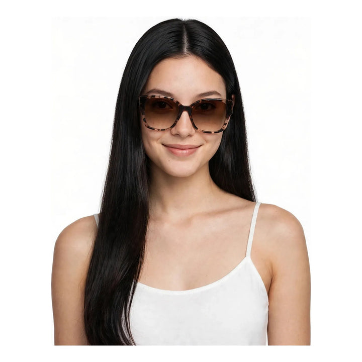 Wanderth Lentes De Sol  Viona Degrade Animal Print Marrón