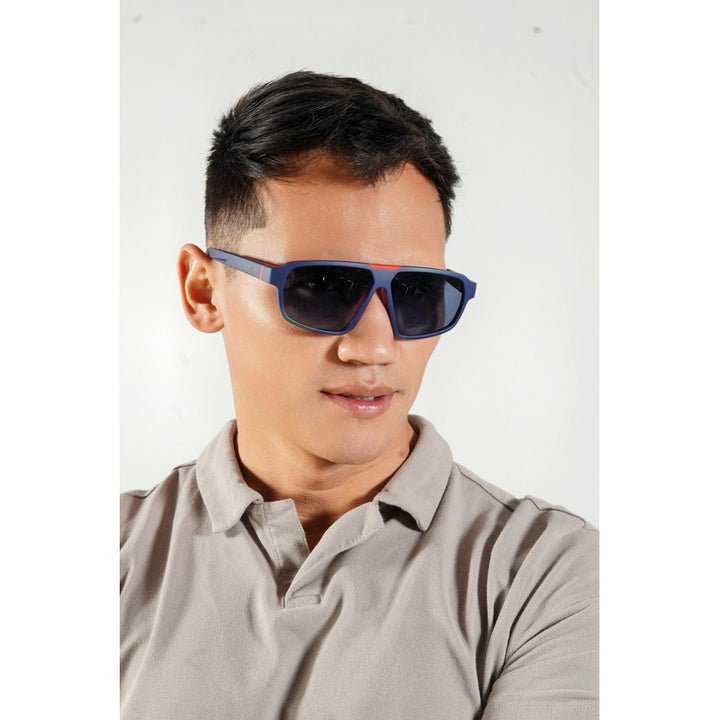 Wanderth Lentes De Sol Polarix Color Azul/rojo Lente Azul Varilla Azul/rojo Armazón Azul/rojo Diseño Fashion