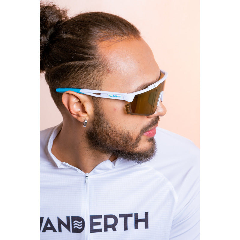 Wanderth Lentes Giro 2 Lente Dorado Armazón Blanco