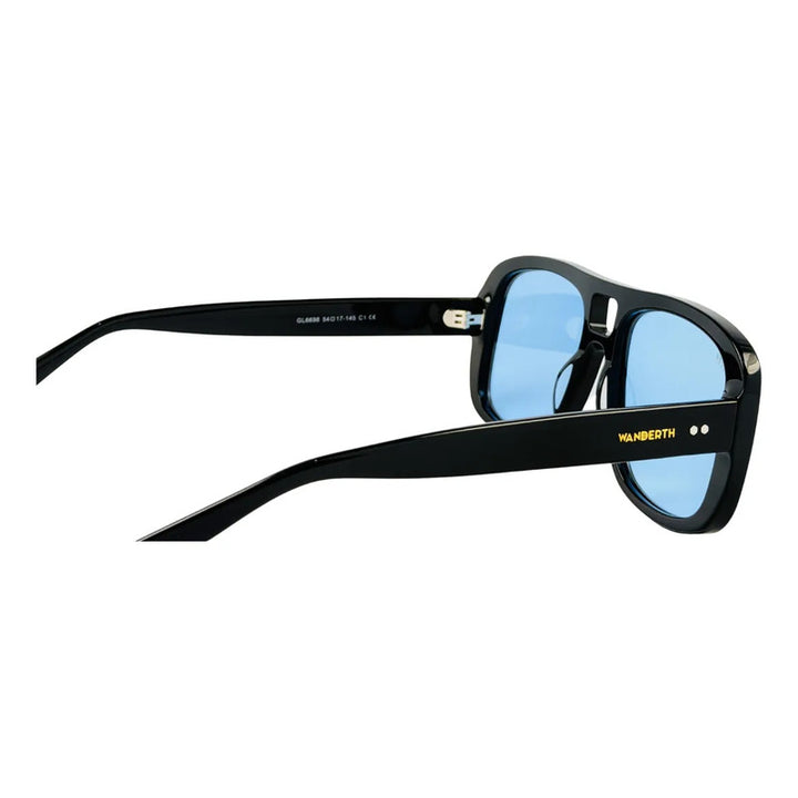Wanderth Lentes De Sol Savia Solido Negro Azul