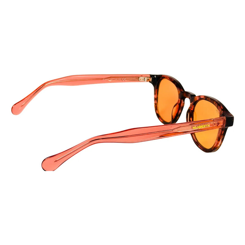 Wanderth Lentes De Sol Zafira Solido Animal Print Naranja Claro Rosa