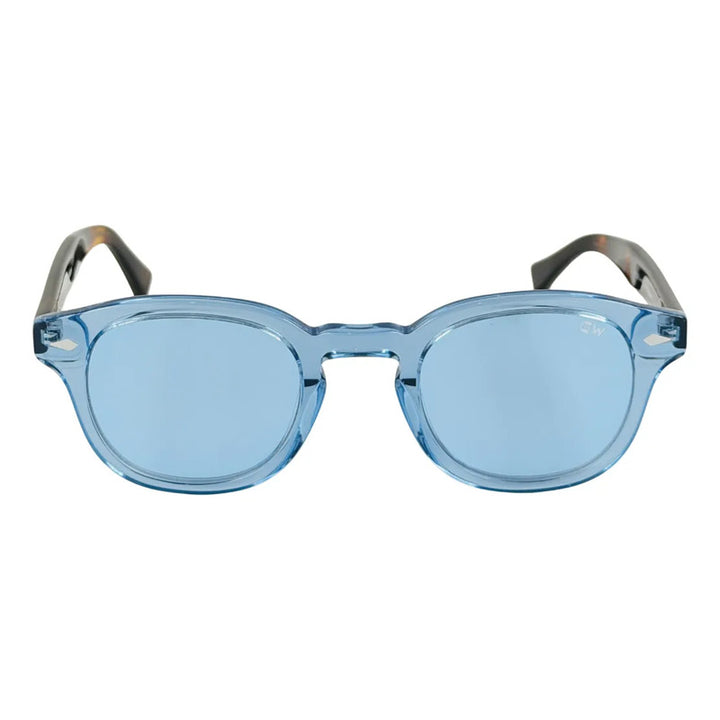 Wanderth Lentes De Sol Tahira Degrade Animal Print Naranja Claro Azul Negro