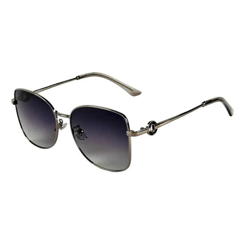 Wanderth Lentes De Sol Solaris Color Gris Oscuro Lente Negro Varilla Gris Oscuro Armazón Gris Oscuro Diseño Fashion