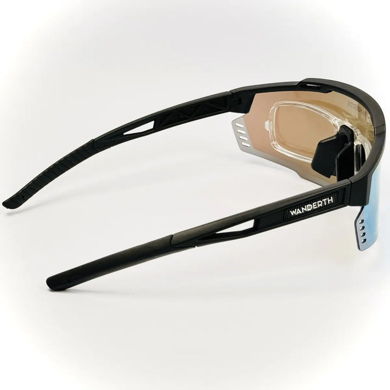 Gafas Deportivas Wanderth Giro 2 Fotocromáticas Y Uv400 Con 3 Lentes, Negras Agua Negro
