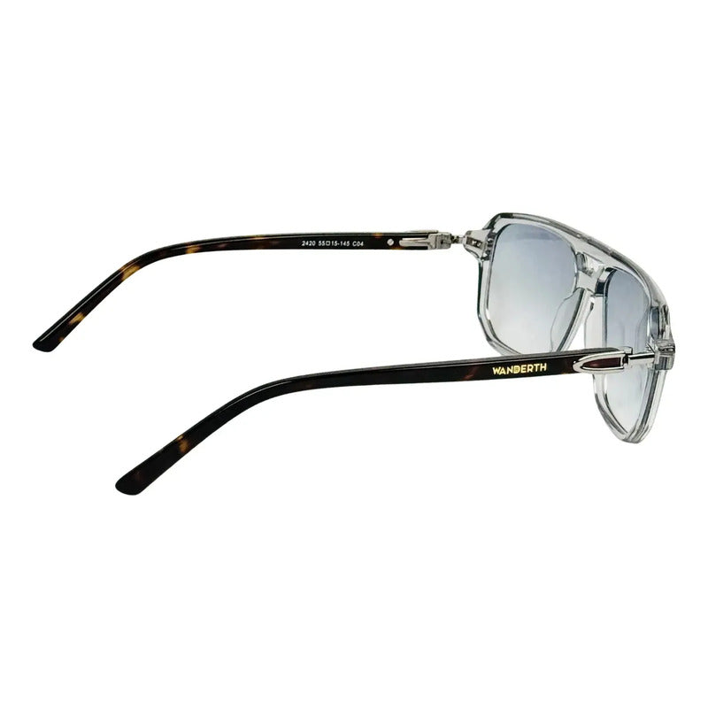 Wanderth Gafas Sol Sunfire Casual Transparente Azul Animal Print