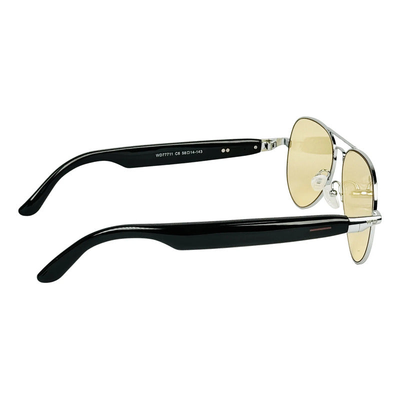 Wanderth Gafas Bluetooth Wavex Solido Plateado Ámbar Negro