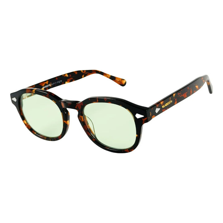 Wanderth Lentes De Sol  Maeli Solido Animal Print Verde