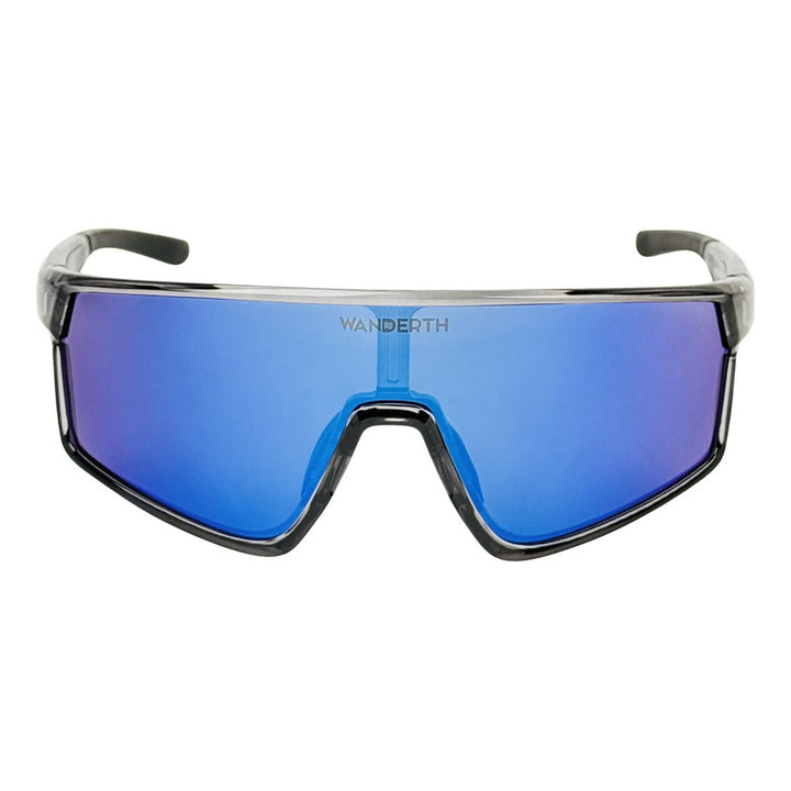 Wanderth Lentes Blaze Run Fusion Mirror Azul Gris Cristal