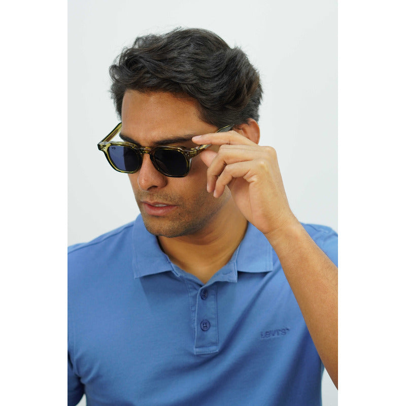 Wanderth Lentes De Sol Horizon Color Verde Transparente Lente Negro Varilla Verde/transparente Armazón Verde/transparente Diseño Fashion