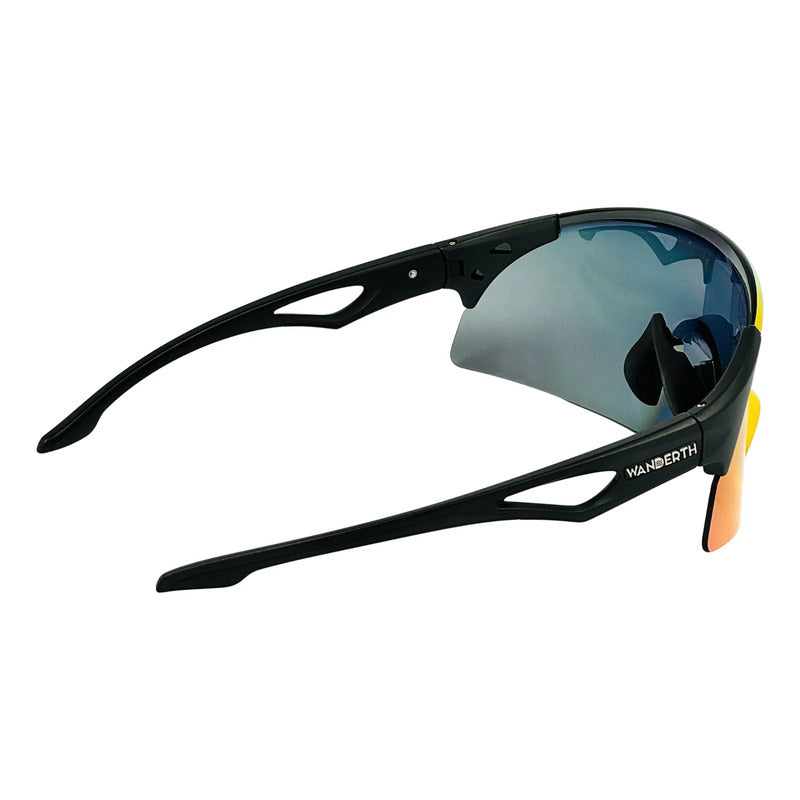 Wanderth Lentes Plutonium Mirror Rojo Negro