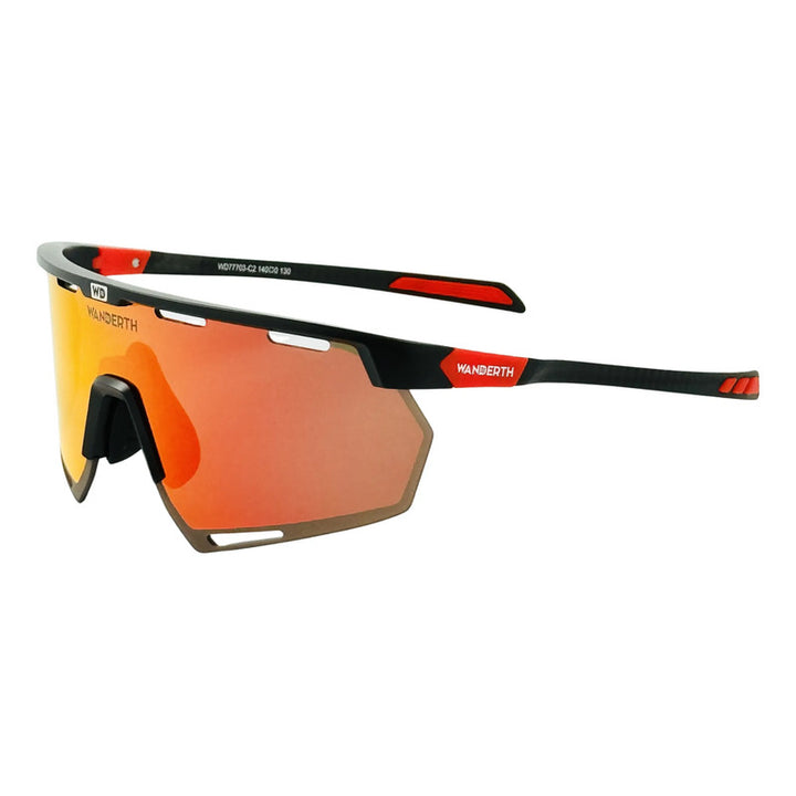 Wanderth Lentes Maximus Blaze New Mirror Rojo Negro