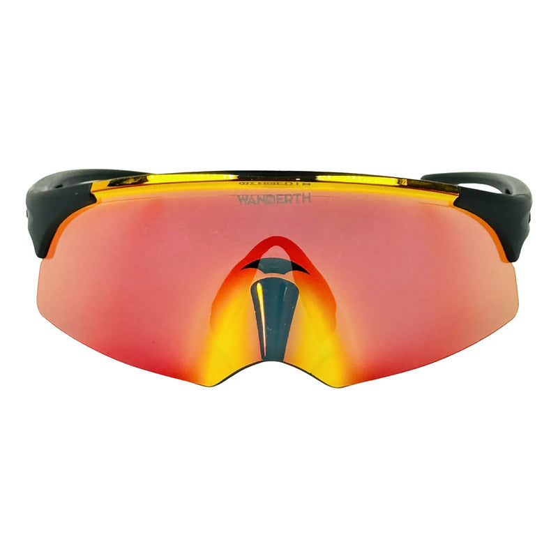 Wanderth Lentes Plutonium Mirror Rojo Negro