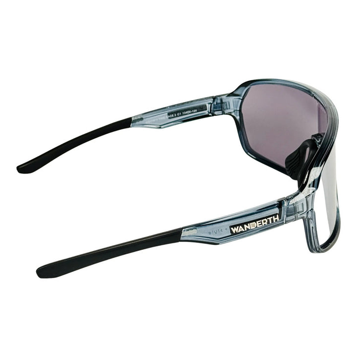 Wanderth Lentes Time Race 2 Mirror Plateado Azul Acero