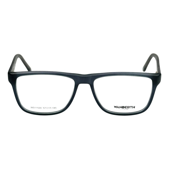 Montura De Gafas Cuadrada Wanderth Aeron Para Hombre En Acetato Azul/gris