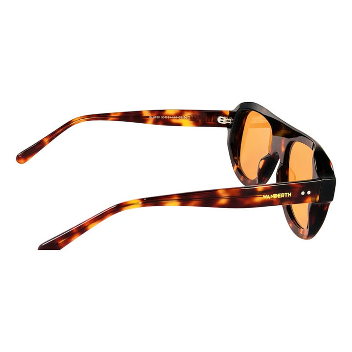 Wanderth Lentes De Sol  Cassis Degrade Animal Print Violeta Negro