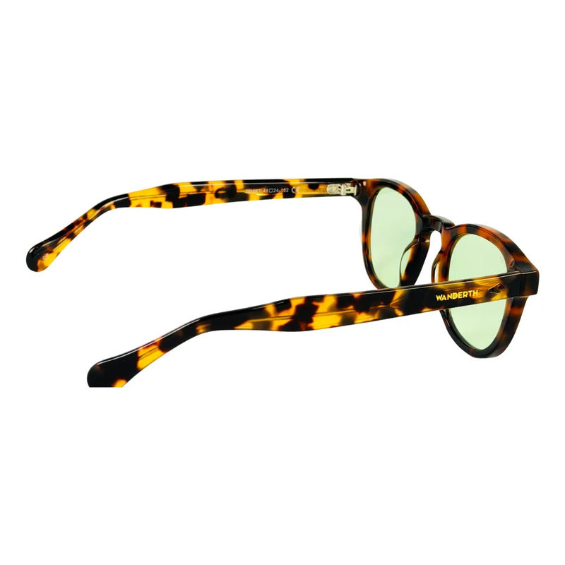 Wanderth Lentes De Sol Zafira Solido Animal Print Verde Claro