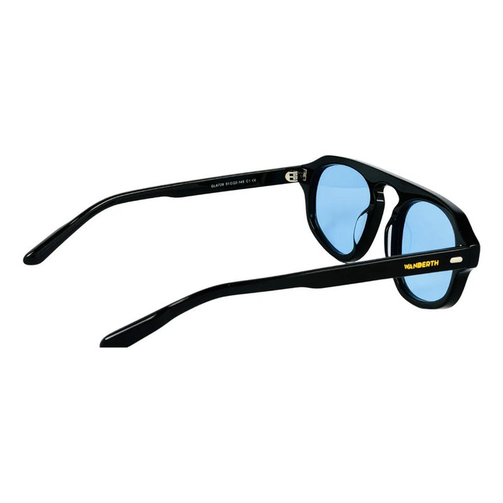 Wanderth Lentes De Sol  Marea Solido Negro Azul