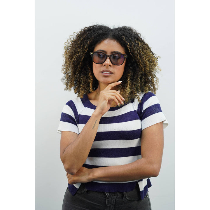 Wanderth Lentes De Sol Bruno Color Animal Print Lente Marrón Varilla Animal Print Armazón Animal Print Diseño Casual