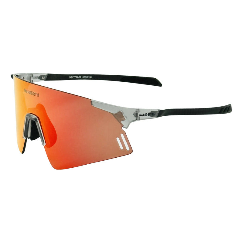 Wanderth Lentes Speed Advance New Mirror Rojo Gris Cristal