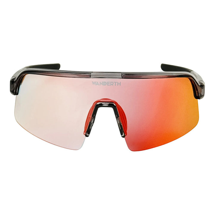 Wanderth Lentes Time Race Fusion Mirror Rojo Gris Oscuro