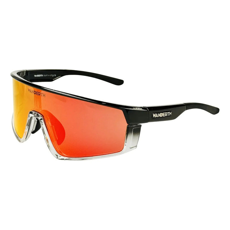 Wanderth Lentes Blaze Run Rojo Negro/degrade Transparente