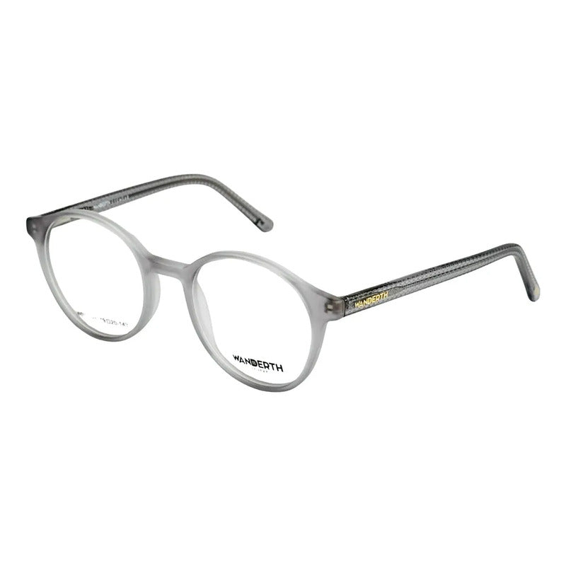 Montura De Gafas Para Hombre Wanderth Monarch Redonda Gris De Tr90