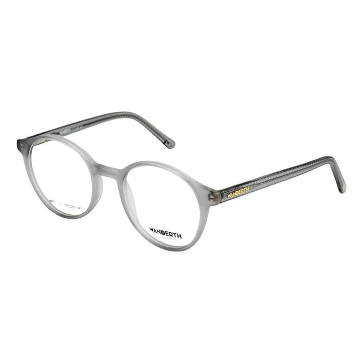 Montura De Gafas Para Hombre Wanderth Monarch Redonda Gris De Tr90