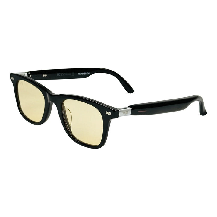Wanderth Gafas Bluetooth Audiox Solido Negro Ámbar