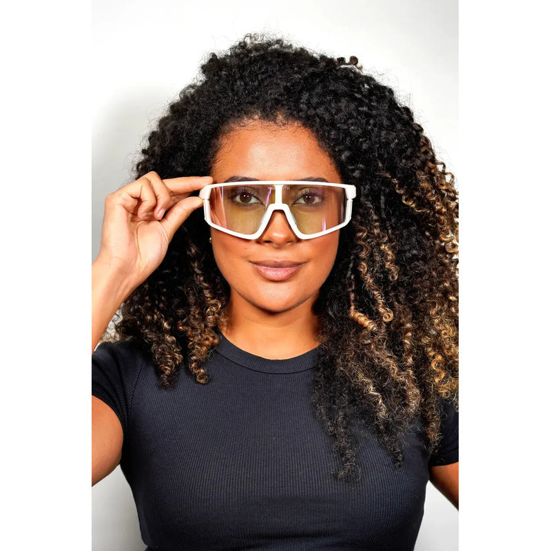 Wanderth Lentes Blaze Run Fusion Mirror Lila Blanco