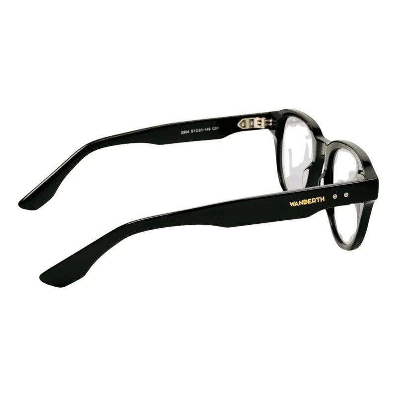 Wanderth Lentes De Sol Aspen Color Negro Lente Gris Varilla Negro Armazón Negro Diseño Fashion