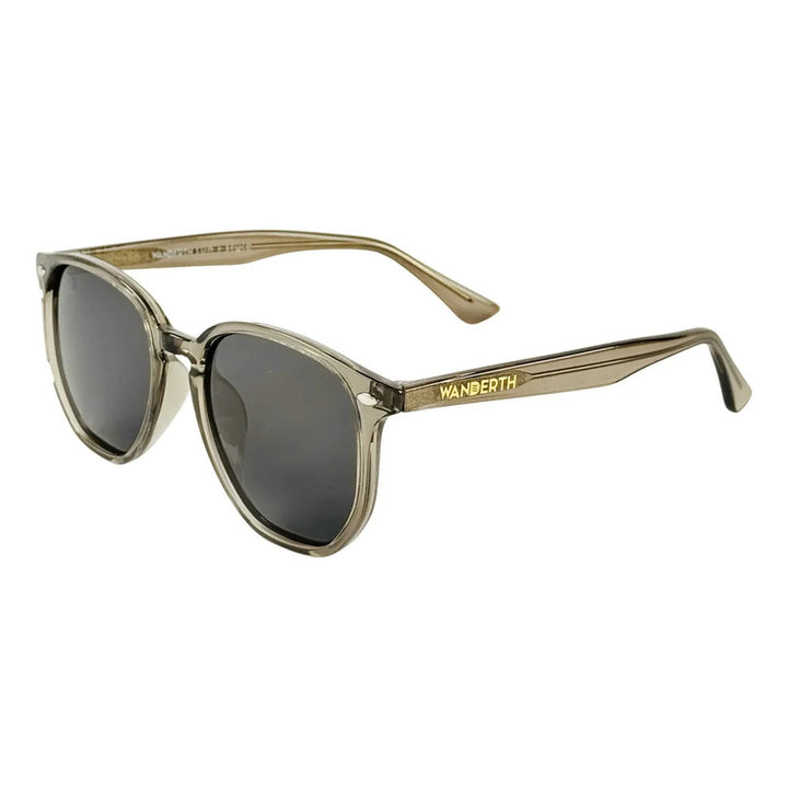 Wanderth Lentes De Sol Novair Color Gris Lente Negro Varilla Gris Armazón Gris Diseño Fashion