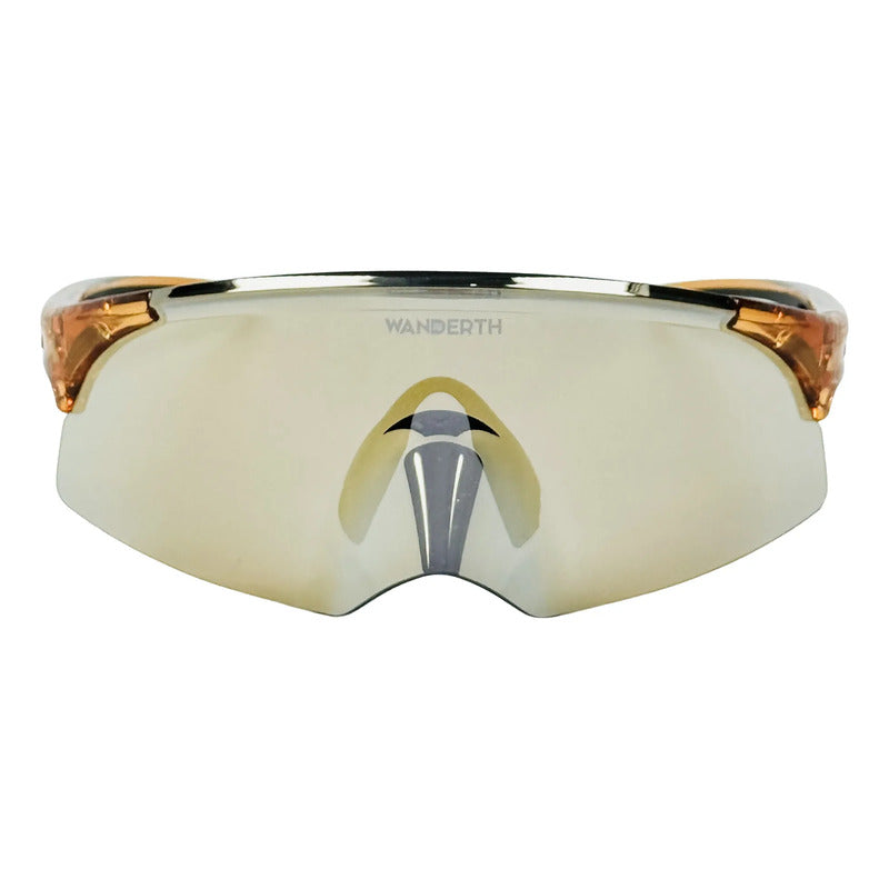 Wanderth Lentes Plutonium Mirror Dorado Marrón Claro