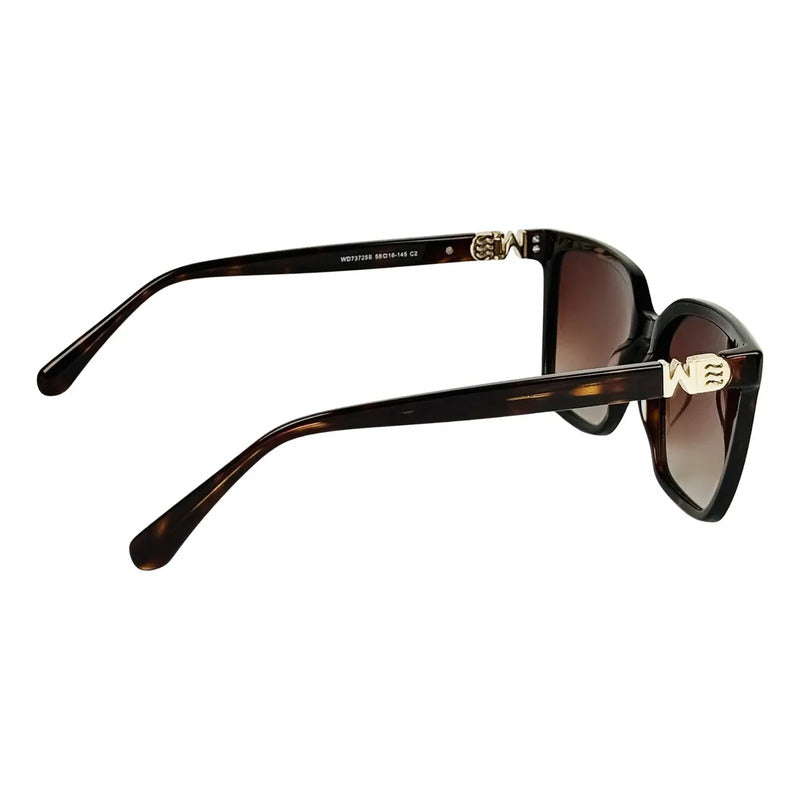 Wanderth Gafas Sol Helios Casual Animal Print Cafe Marrón Oscuro Animal Print Café