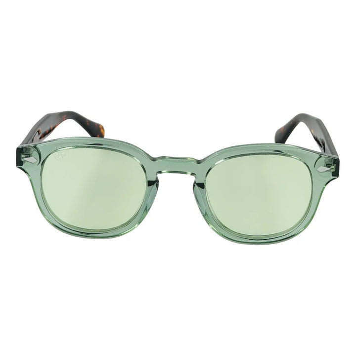Wanderth Lentes De Sol Tahira Solido Verde Claro Animal Print