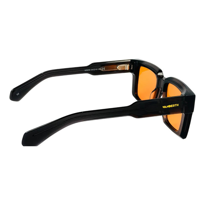 Wanderth Lentes De Sol Sahara Solido Gris Naranja Claro