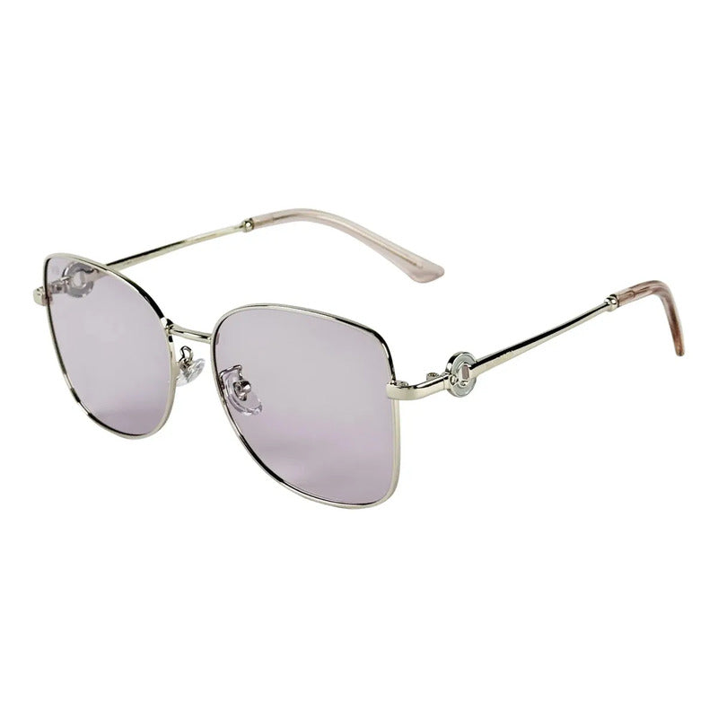 Wanderth Lentes De Sol Solaris Color Plateado Lente Rosa Claro Varilla Plateado Armazón Plateado Diseño Fashion
