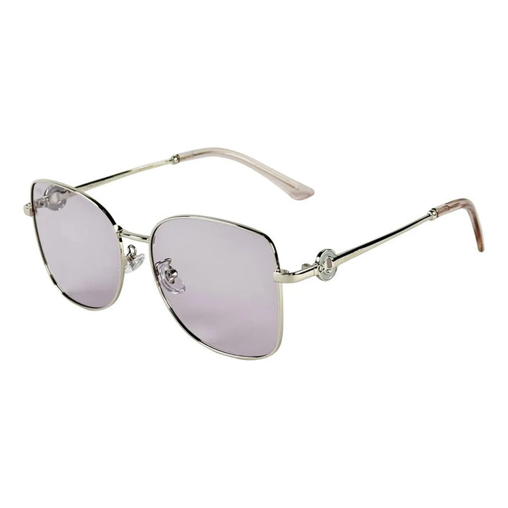 Wanderth Lentes De Sol Solaris Color Plateado Lente Rosa Claro Varilla Plateado Armazón Plateado Diseño Fashion