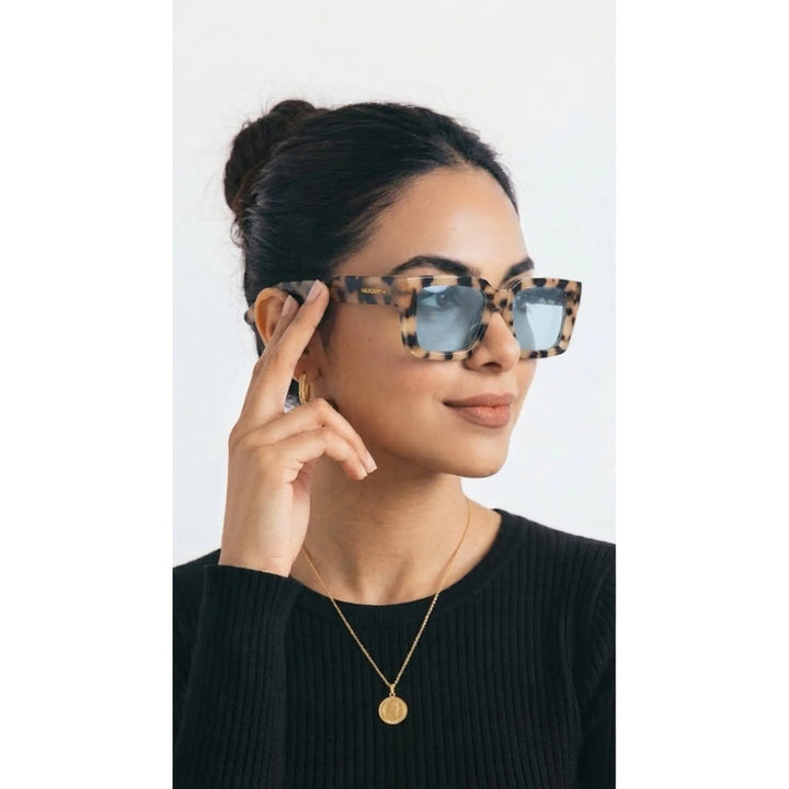 Wanderth Lentes De Sol  Ardea Solido Animal Print Azul