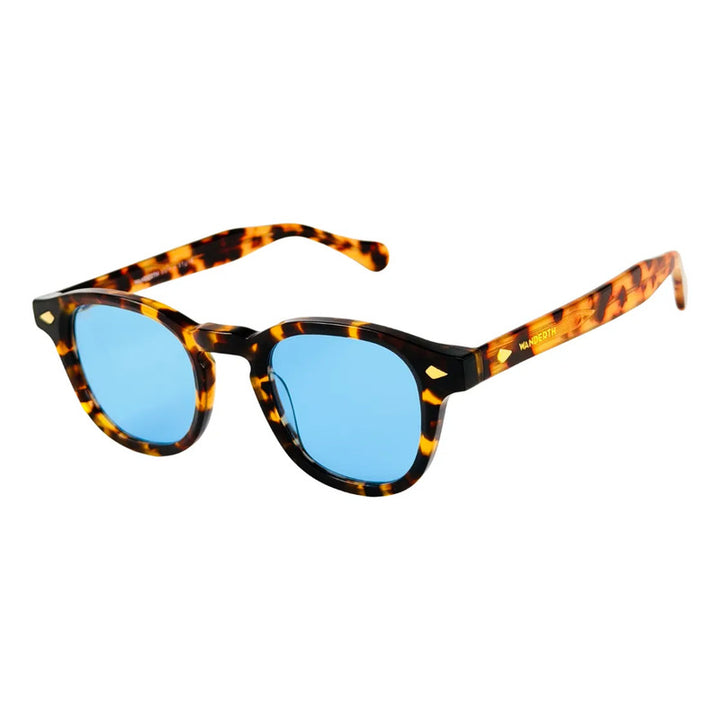 Wanderth Lentes De Sol Zafira Solido Animal Print Azul