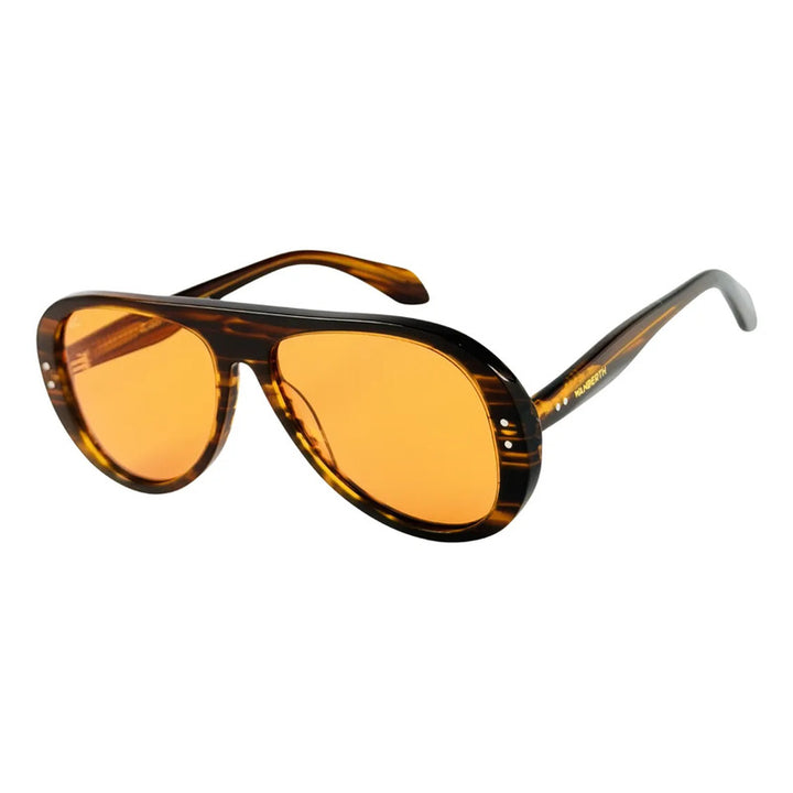 Wanderth Lentes De Sol  Aurel Solido Animal Print Naranja Claro