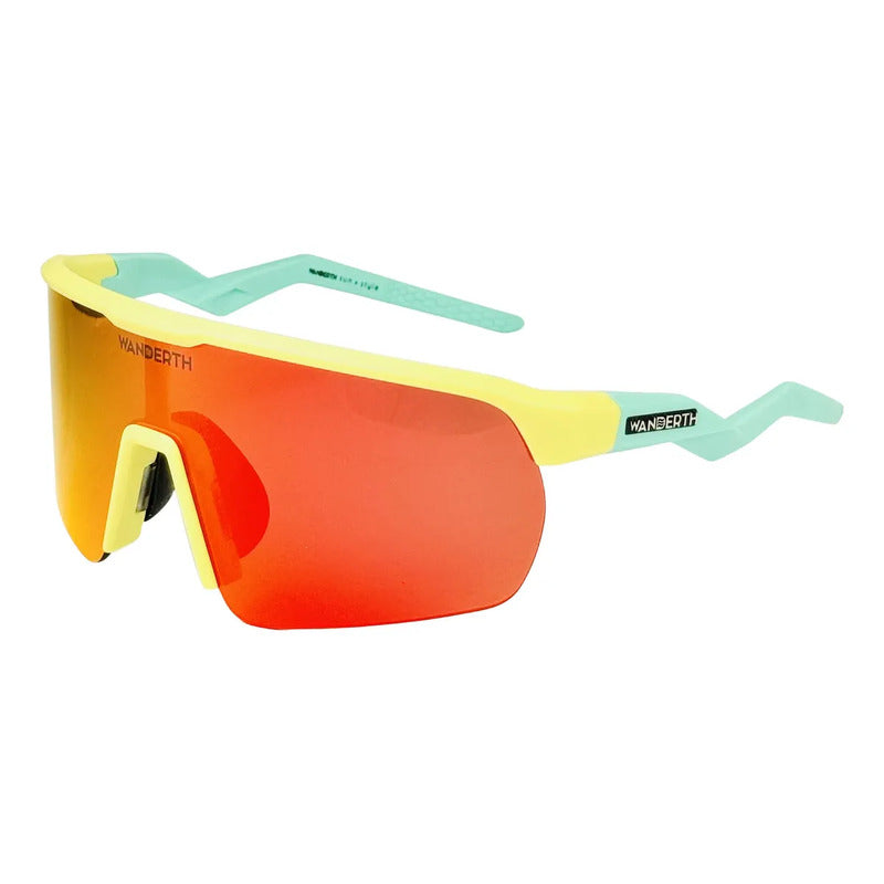 Wanderth Lentes Strong S Fusion Mirror Rojo Verde Claro
