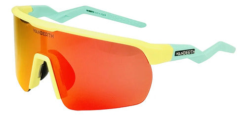 Wanderth Lentes Strong S Fusion Mirror Rojo Negro
