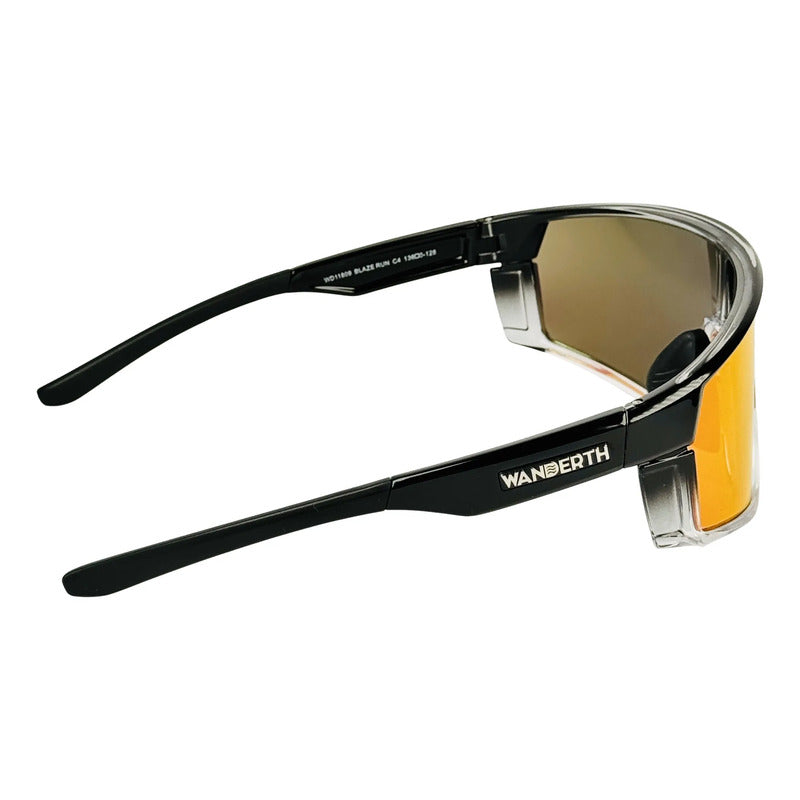 Wanderth Lentes Blaze Run Rojo Negro/degrade Transparente